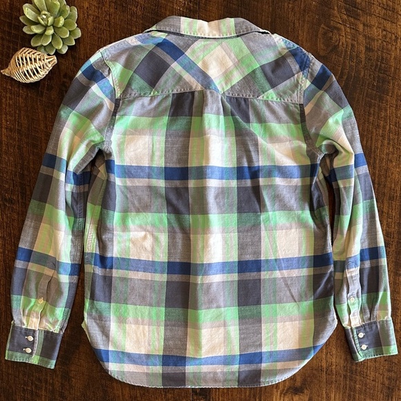 J. Crew | Boyfriend Flannel Button Down in Pacey Plaid, Size 4 - Picture 3 of 9